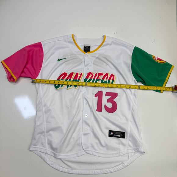 EXC! Nike Authentic Manny Machado San Diego Padres City Connect MLB Jersey Sz 44 - Picture 6 of 6
